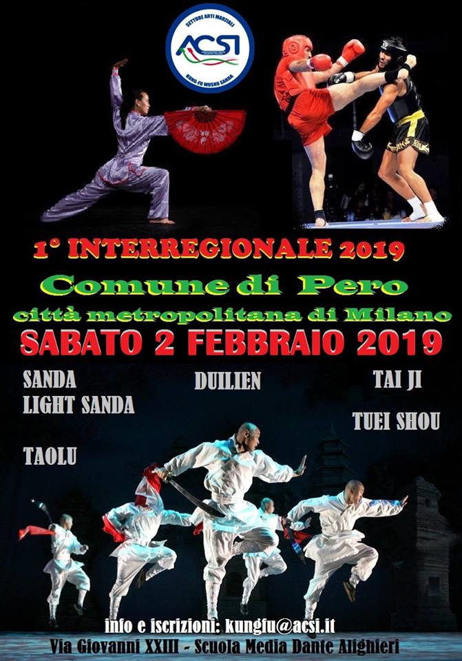 KUNG FU: PERO (MI), PRIMA TAPPA INTERREGIONALE ACSI