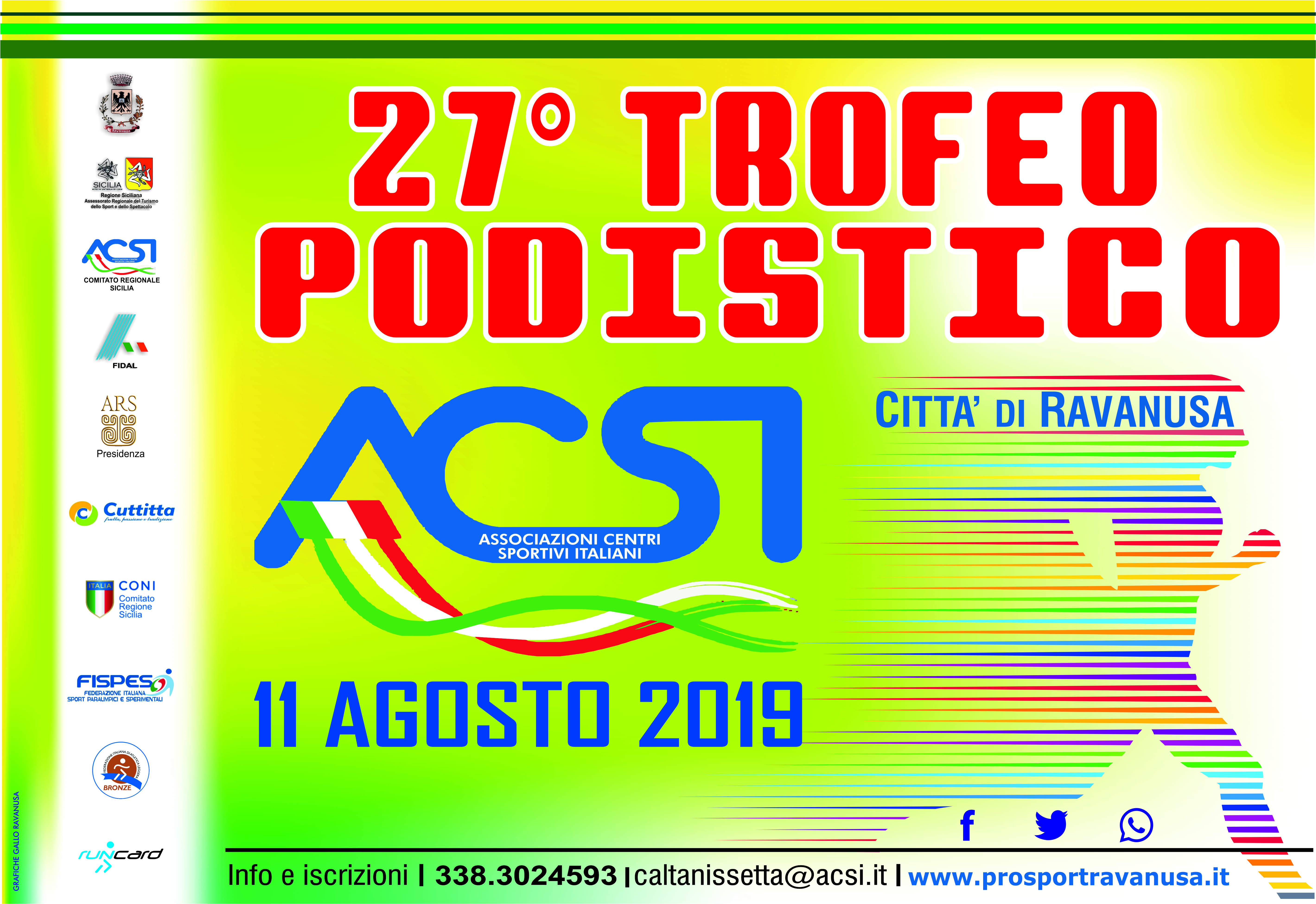 TORNA IL TROFEO PODISTICO ACSI DI RAVANUSA