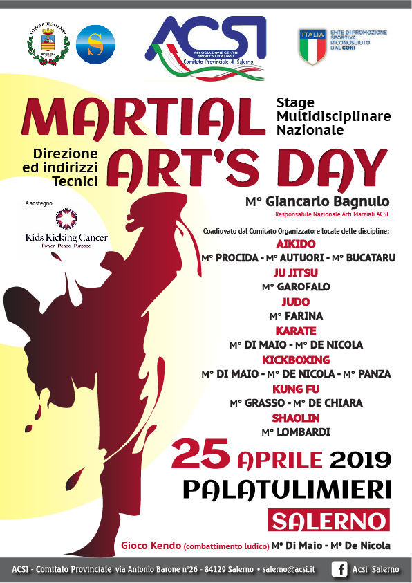 SALERNO, TUTTO PRONTO PER IL "MARTIAL ART'S DAY"
