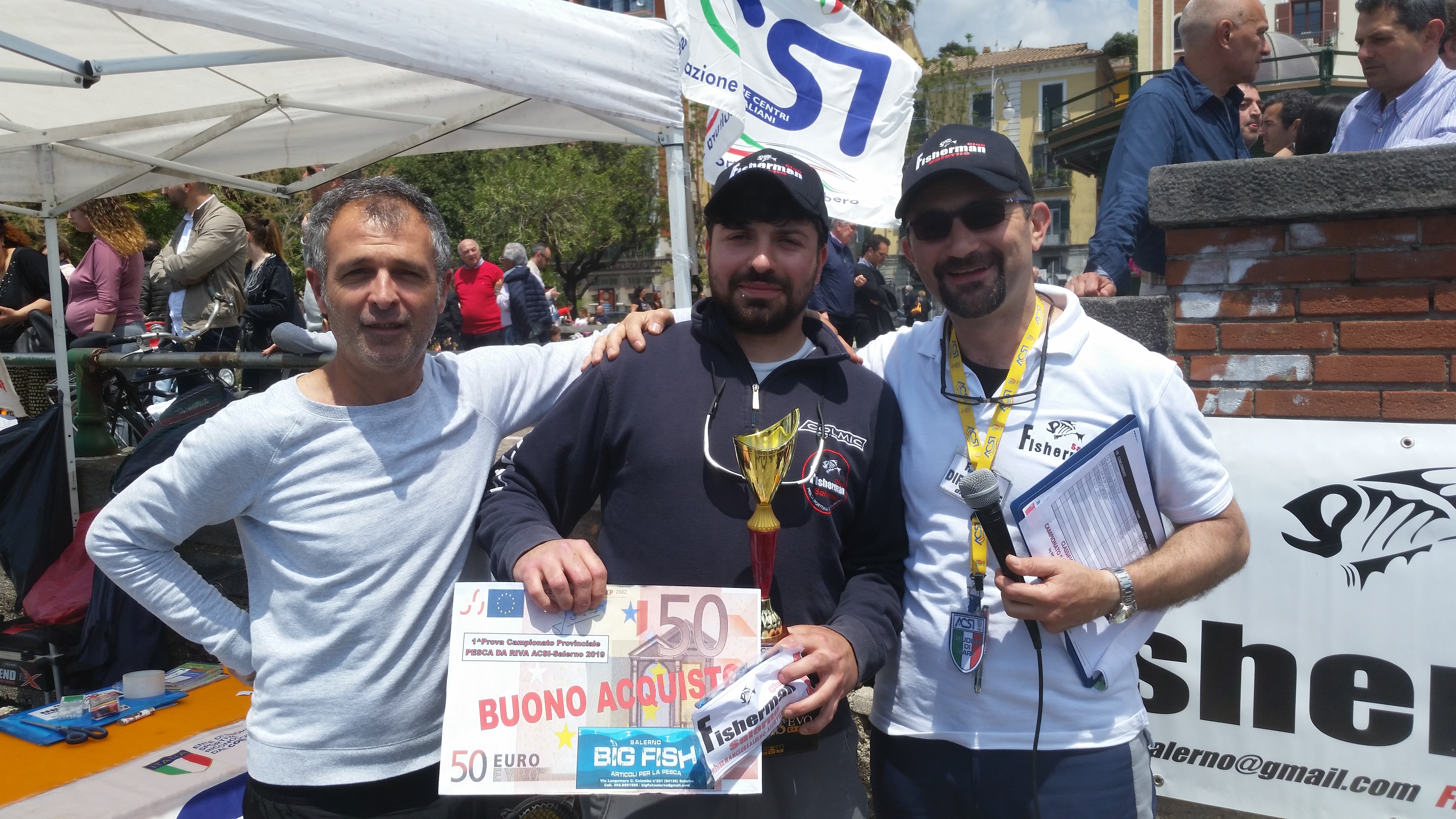 SALERNO, 1^ PROVA DEL CAMPIONADO DI PESCA DA RIVA ACSI 2019