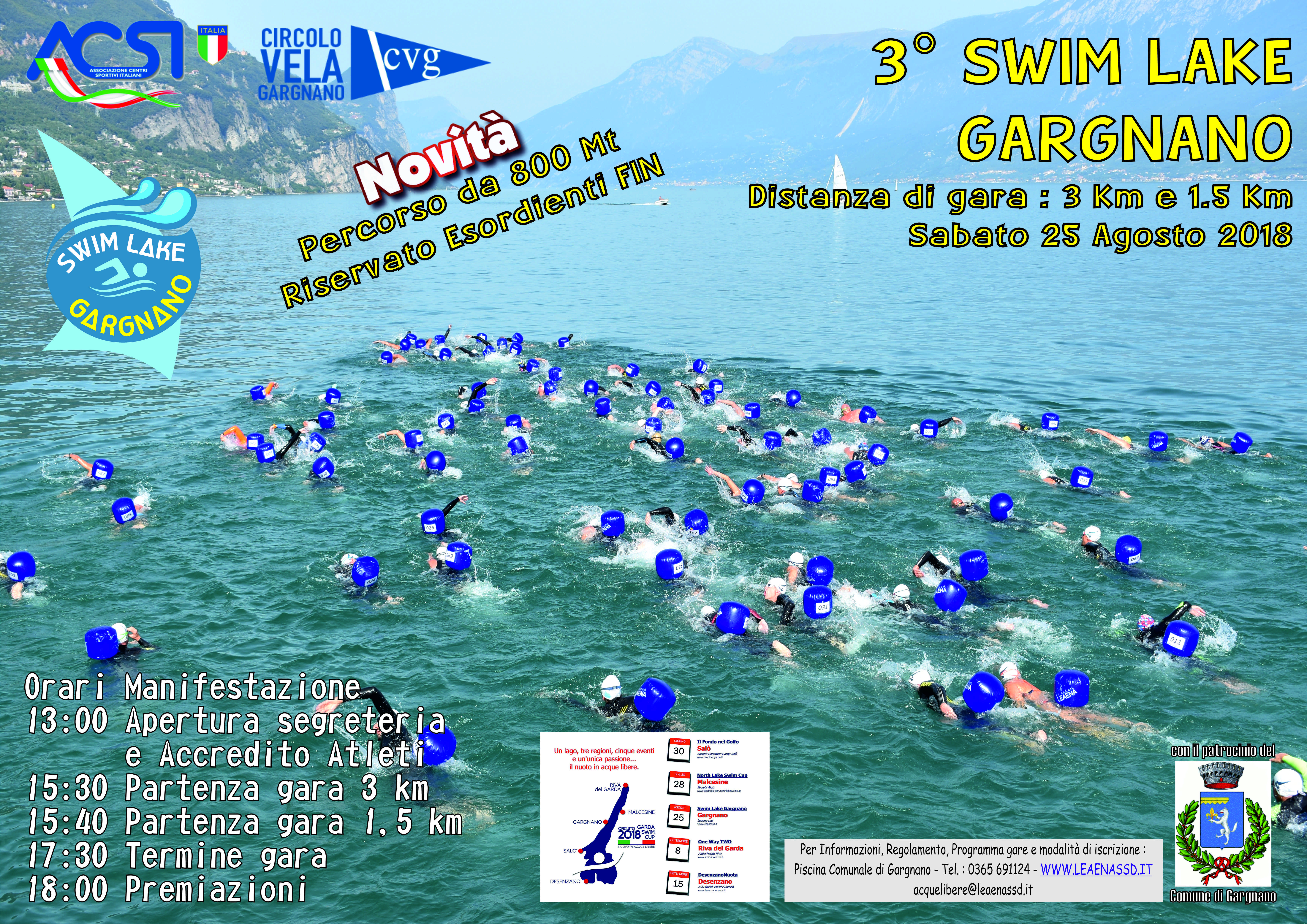 BRESCIA, TORNA LA “SWIM LAKE GARGNANO”