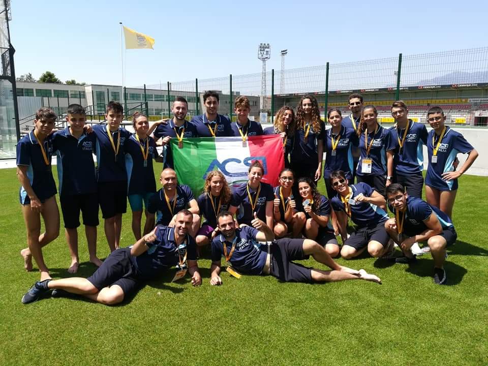 LA NAZIONALE NUOTO ACSI SUGLI SCUDI AGLI CSIT WORLD SPORTS GAMES