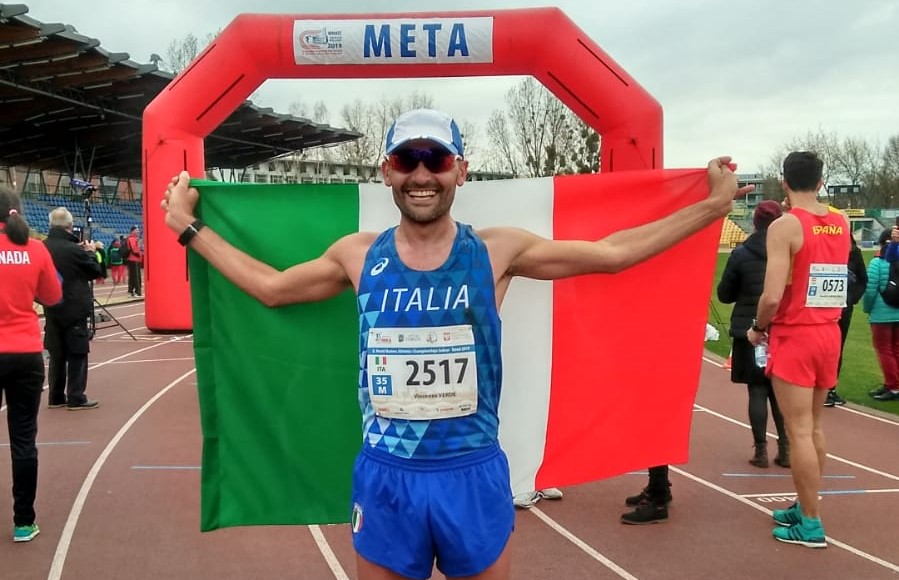 ENTERPRISE & SPORT & SERVICE: VINCENZO VERDE E' BRONZO AI MONDIALI MASTER CON LA NUOVA MIGLIOR PRESTAZIONE ITALIANA DI CATEGORIA